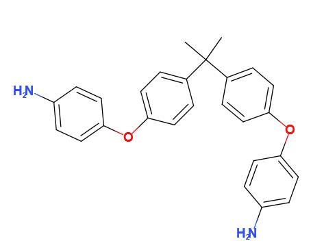 2,2-雙[4-(4-氨基苯氧基)苯基]丙烷,4,4'-(4,4'-Isopropylidenediphenyl-1,1'-diyldioxy)dianiline