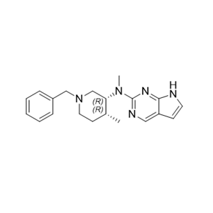 托法替尼杂质39,N-((3R,4R)-1-benzyl-4-methylpiperidin-3-yl)-N-methyl-7H-pyrrolo[2,3-d]pyrimidin-2-amine