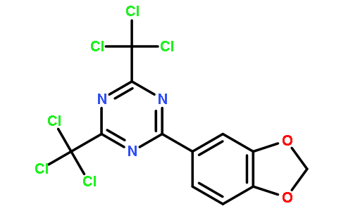 2-(3,4-亚甲二氧苯基)-4,6-双(三氯甲基)-1,3,5-三嗪,2-(1,3-Benzodioxol-5-yl)-4,6-bis(trichloromethyl)-1,3,5-triazine