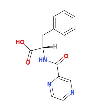 N-(2-吡嗪基羰基)-L-苯丙氨酸,(S)-3-Phenyl-2-(pyrazine-2-carboxamido)propanoic acid