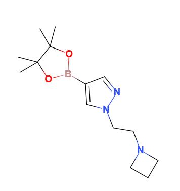 1-[2-(氮雜環(huán)丁烷-1-基)乙基]-4-(四甲基-1,3,2-二氧硼雜環(huán)戊烷-2-基)-1H-吡唑,1-[2-(1-Azetidinyl)ethyl]-4-(4,4,5,5-tetramethyl-1,3,2-dioxaborolan-2-yl)-1H-pyrazole