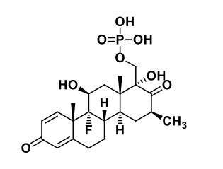 地塞米松磷酸钠杂质EP  E,((2R,3R,4aS,4bS,10aS,10bR,11S,12aS)-10b-fluoro-2,11-dihydroxy-3,10a,12a-trimethyl-1,8-dioxo-1,2,3,4,4a,4b,5,6,8,10a,10b,11,12,12a-tetradecahydrochrysen-2-yl)methyl dihydrogen phosphate