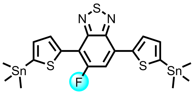 M7082,5-fluoro-4,7-bis(5-(trimethylstannyl)thiophen-2-yl)benzo[c][1,2,5]thiadiazole