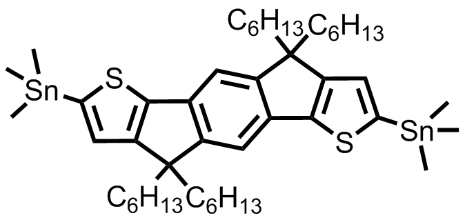 M7201,(4,4,9,9-tetrahexyl-4,9-dihydro-s-indaceno[1,2-b:5,6-b']dithiophene-2,7-diyl)bis(trimethylstannane)