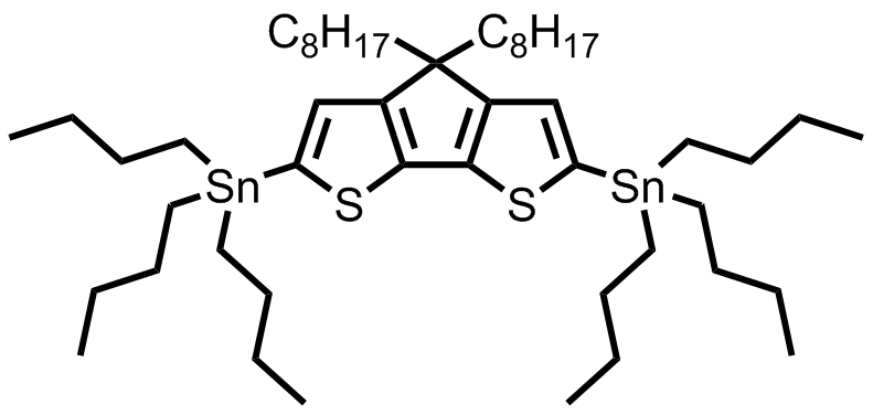 M7530,(4,4-dioctyl-4H-cyclopenta[1,2-b:5,4-b']dithiophene-2,6-diyl)bis(tributylstannane)