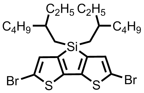 M8021,2,6-dibromo-(4,4-di-2-ethylhexyl-dithieno[3,2-b:2',3'-d]silole