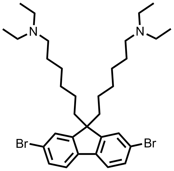 M8038,6,6'-(2,7-dibromo-9H-fluorene-9,9-diyl)bis(N,N-diethylhexan-1-amine)