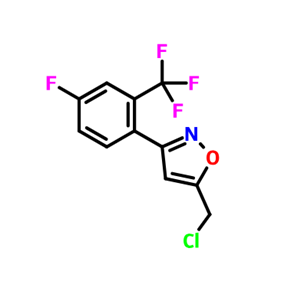 5-CHLOROMETHYL-3-(4-FLUORO-2-TRIFLUOROMETHYL-PHENYL)-ISOXAZOLE