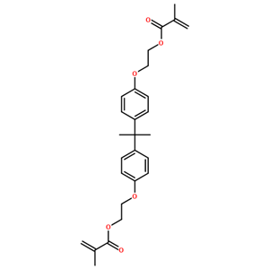 2,2-双[4-(异丁烯酰氧基乙氧基)苯基]丙烷,2-[4-[2-[4-[2-(2-methylprop-2-enoyloxy)ethoxy]phenyl]propan-2-yl]phenoxy]ethyl 2-methylprop-2-enoate