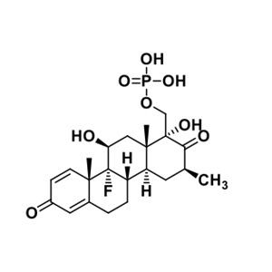 地塞米松磷酸钠杂质EP  E,((2R,3R,4aS,4bS,10aS,10bR,11S,12aS)-10b-fluoro-2,11-dihydroxy-3,10a,12a-trimethyl-1,8-dioxo-1,2,3,4,4a,4b,5,6,8,10a,10b,11,12,12a-tetradecahydrochrysen-2-yl)methyl dihydrogen phosphate