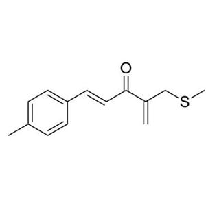 (E)- 4-甲基硫甲基-1-对甲苯戊-1,4-二烯-3-酮,(E)-4-(methylthiomethyl)-1-(p-tolyl)penta-1,4-dien-3-one