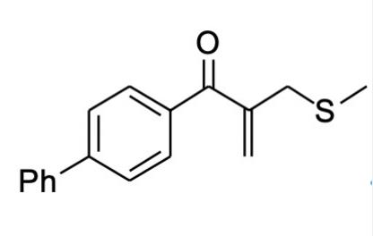 1-(1,1’-二苯基-4)-2-甲基硫甲基丙-2-烯-1-酮,1-([1,1'-biphenyl]-4-yl)-2-(methylthiomethyl)prop-2-en-1-one