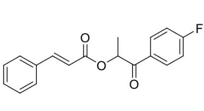 1-(4-fluorophenyl)-1-oxopropan-2-yl cinnamate,1-(4-fluorophenyl)-1-oxopropan-2-yl cinnamate