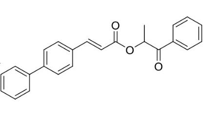 1-oxo-1-phenylpropan-2-yl (E)-3-([1,1'-biphenyl]-4-yl)acrylate,1-oxo-1-phenylpropan-2-yl (E)-3-([1,1'-biphenyl]-4-yl)acrylate