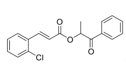1-oxo-1-phenylpropan-2-yl (E)-3-(2-chlorophenyl)acrylate,1-oxo-1-phenylpropan-2-yl (E)-3-(2-chlorophenyl)acrylate