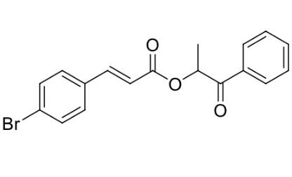 1-oxo-1-phenylpropan-2-yl (E)-3-(4-bromophenyl)acrylate,1-oxo-1-phenylpropan-2-yl (E)-3-(4-bromophenyl)acrylate