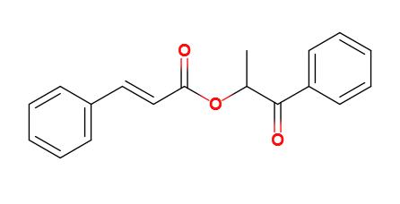 1-oxo-1-phenylpropan-2-yl (E)-cinnamate,1-oxo-1-phenylpropan-2-yl (E)-cinnamate