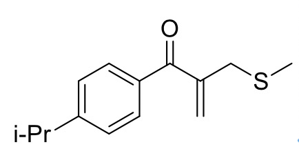 1-對(duì)異丙苯基-2-甲基硫甲基丙-2-烯-1-酮,1-(4-isopropylphenyl)-2-(methylthiomethyl)prop-2-en-1- one