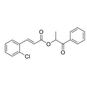 1-oxo-1-phenylpropan-2-yl (E)-3-(2-chlorophenyl)acrylate