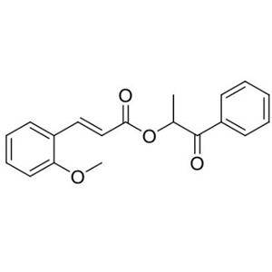 1-oxo-1-phenylpropan-2-yl (E)-3-(2-methoxyphenyl)acrylate,1-oxo-1-phenylpropan-2-yl (E)-3-(2-methoxyphenyl)acrylate