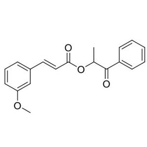 1-oxo-1-phenylpropan-2-yl (E)-3-(3-methoxyphenyl)acrylate