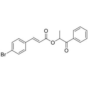1-oxo-1-phenylpropan-2-yl (E)-3-(4-bromophenyl)acrylate