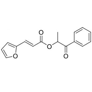 1-oxo-1-phenylpropan-2-yl (E)-3-(furan-2-yl)acrylate