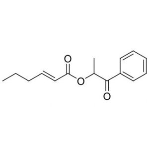 1-oxo-1-phenylpropan-2-yl (E)-hex-2-enoate
