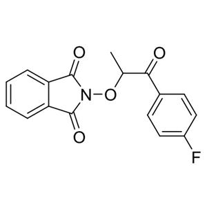 2-((1-(4-fluorophenyl)-1-oxopropan-2-yl)oxy)isoindoline-1,3-dione