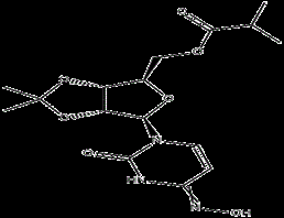 ((3AR,4R,6R,6AR)-6-(4-(羟氨)-2-恶嘧啶-1(2H)-甲基)-2,2-二甲基四氢呋喃[3,4-D][1,3]二氧醇-4-基)异丁酸甲酯,((3aR,4R,6R,6aR)-6-((E)-4-(hydroxyimino)-2-oxo-3,4-dihydropyrimidin-1(2H)-yl)-2,2-dimethyltetrahydrofuro[3,4-d][1,3]dioxol-4-yl)methyl isobutyrate