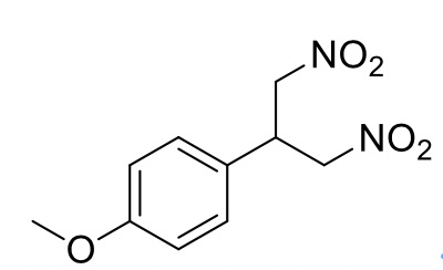 2-(4-甲氧苯基)-1,3-二硝基丙烷,1-(1,3-dinitropropan-2-yl)-4-methoxybenzene