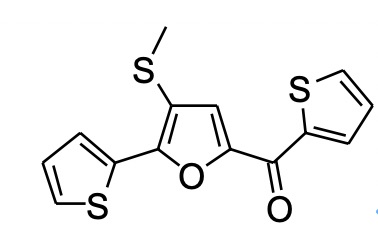 2-(噻唑-2)-5-(噻唑-2-甲酰基)-3-甲硫基呋喃,thiophen-2-yl(5-(thiophen-2-yl)furan-2-yl)methanone