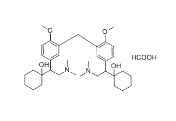 文拉法辛杂质14（甲酸盐）,1,1'-((methylenebis(4-methoxy-3,1-phenylene))bis(2-(dimethylamino)ethane-1,1-diyl))bis(cyclohexan-1-ol) formate