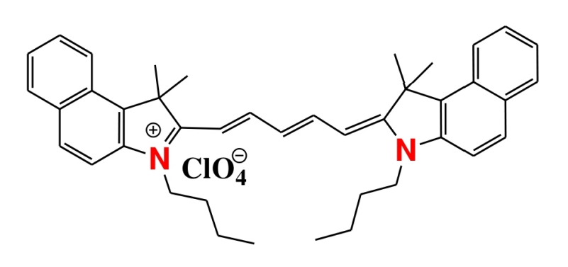 DYE 393,3-Butyl-2-[5-(3-butyl-1,3-dihydro-1,1-dimethyl-2H-benzo[e]indol-2-ylidene)-penta-1,3-dienyl]-1,1-dimethyl-1H-benzo[e]indolium perchlorate