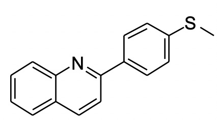 2-對(duì)甲硫苯基喹啉,2-(4-(methylthio)phenyl)quinoline