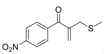 2-甲基硫甲基-1-对硝基苯基丙-2-烯-1-酮,2-(methylthiomethyl)-1-(4-nitrophenyl)prop-2-en-1-one