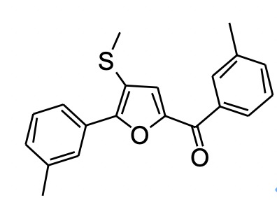 2-间甲苯基-5-间甲苯甲酰基-3-甲硫基呋喃,(4-(methylthio)-5-(m-tolyl)furan-2-yl)(m-tolyl)methanone
