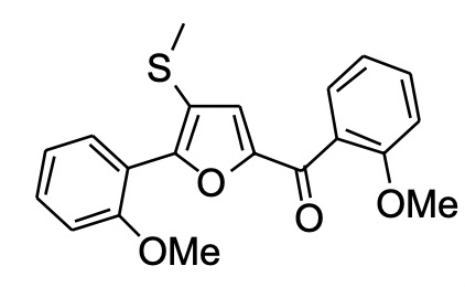 2-邻甲氧苯基-5-邻甲氧苯甲酰基-3-甲硫基呋喃,(2-methoxyphenyl)(5-(2-methoxyphenyl)-4-(methylthio)furan-2-yl)methanone