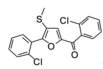2-邻氯苯基-5-邻氯苯甲酰基-3-甲硫基呋喃,(2-chlorophenyl)(5-(2-chlorophenyl)-4-(methylthio)furan-2-yl)methanone