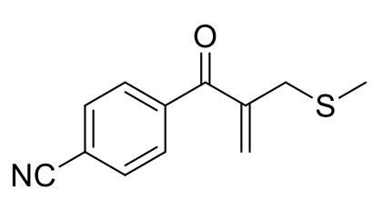 4-(2-甲基硫甲基)丙烯酰基苯腈,4-(2-(methylthiomethyl)acryloyl)benzonitrile
