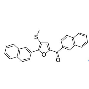 2-(萘-2)-5-(萘-2-甲酰基)-3-甲硫基呋喃