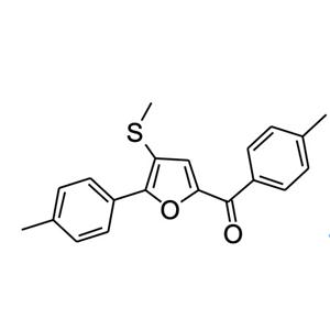 2-对甲苯基-5-对甲苯甲酰基-3-甲硫基呋喃,(4-(methylthio)-5-(p-tolyl)furan-2-yl)(p-tolyl)methanone