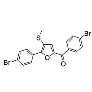 2-对溴苯基-5-对溴苯甲酰基-3-甲硫基呋喃