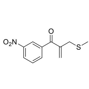 2-甲基硫甲基-1-间硝基苯基丙-2-烯-1-酮