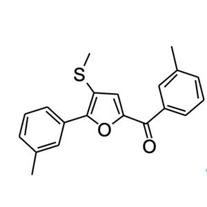 2-间甲苯基-5-间甲苯甲酰基-3-甲硫基呋喃,(4-(methylthio)-5-(m-tolyl)furan-2-yl)(m-tolyl)methanone