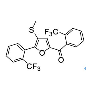 2-邻三氟甲基苯基-5-邻三氟甲基苯甲酰基-3-甲硫基呋喃