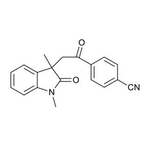 4-(2-(1,3-二甲基-2-氧代吲哚啉-3-基)乙酰腈)