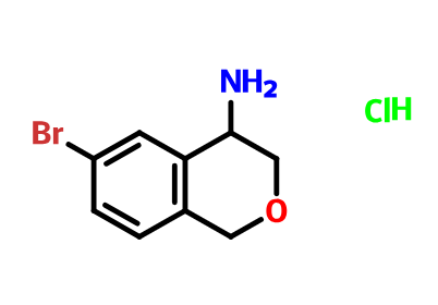 6-溴-3,4-二氢-1H-异色烯-4-氨基盐酸盐,6-BroMo-isochroMan-4-ylaMine