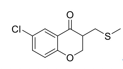 6-氯-3-甲基硫甲基苯并二氢吡喃-4-酮,6-chloro-3-(methylthiomethyl)chroman-4-one