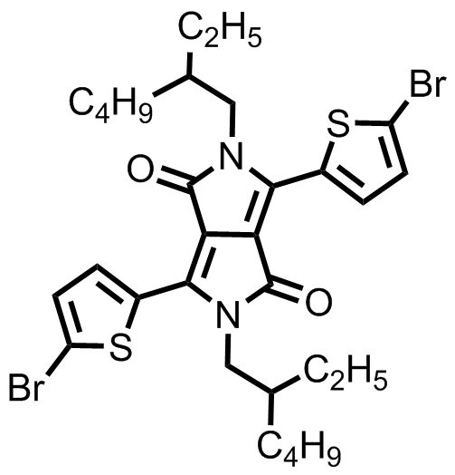 M8172,3,6-bis(5-bromo-2-thienyl)-2,5-bis(2-ethylhexyl)-2,5-dihydropyrrolo[3,4-c]pyrrole-1,4-dione